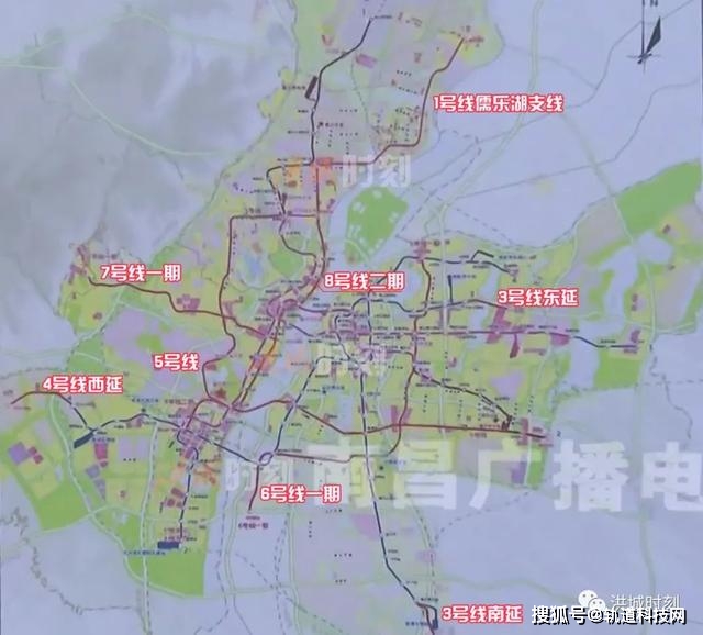 南昌地铁三期规划曝光规划5678号线3号线东南延4号线西延