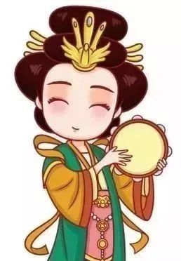 王母娘娘执手鼓的形象在喜庆的日子里欢迎八方游客来天山天池热情洋溢