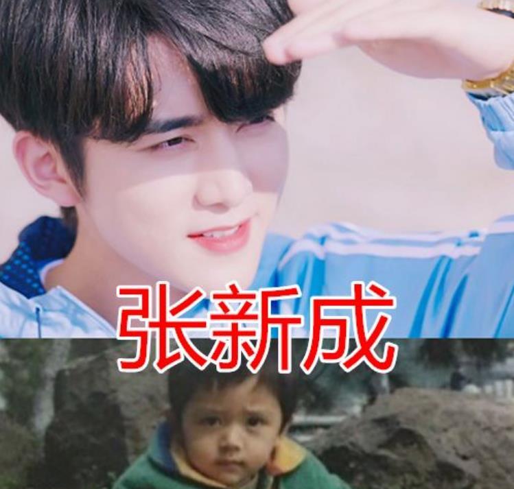 但就是这样一个看起来像是"被人家的孩子"的张新成,在小时候却是一个
