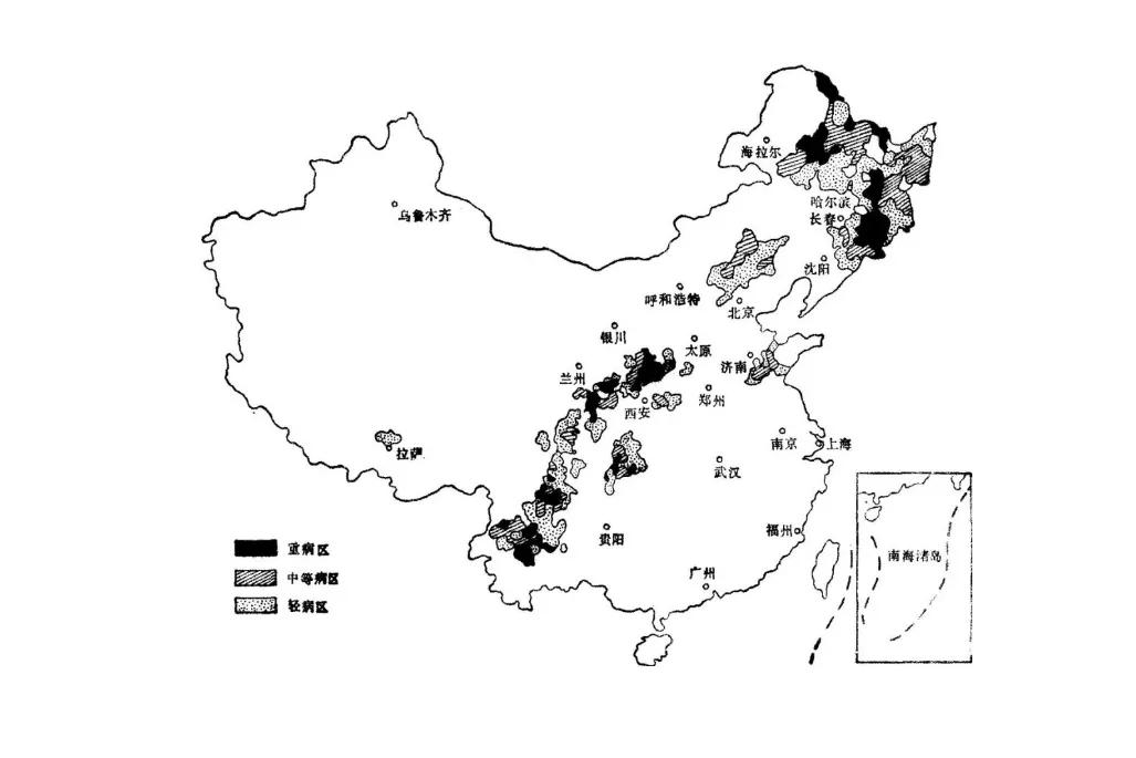 翻开中国地图 医务工作者们发现 克山病分布地区都处在缺硒地带 由此