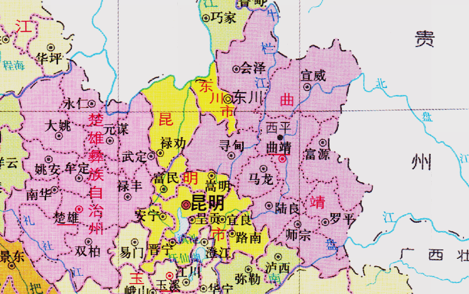 云南省的区划调整8个地级市之一曲靖市为何有9个区县