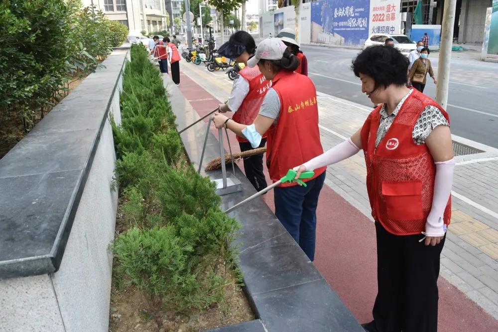 泰安市妇联开展新时代文明实践巾帼志愿服务活动_社区