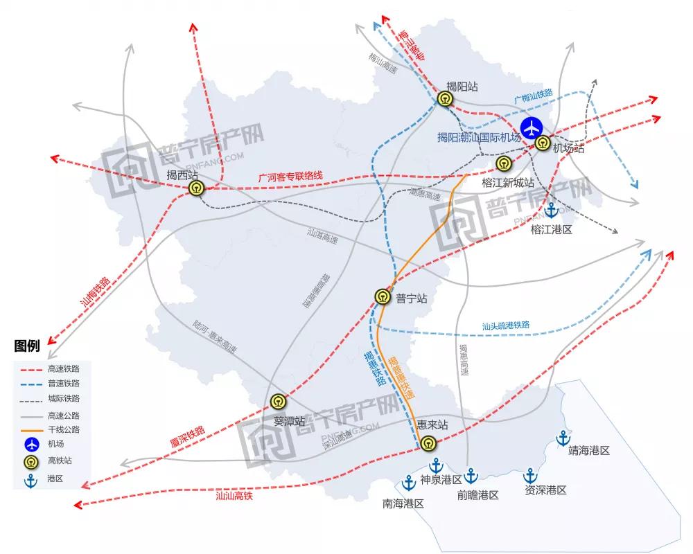 划重点最新规划公示普宁将打造东部创新城新增通用机场