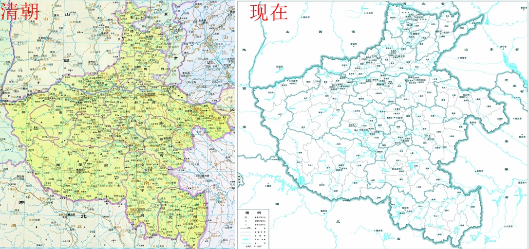 河南省面积最大的南阳市和清朝南阳府相比在政区上有什么变化