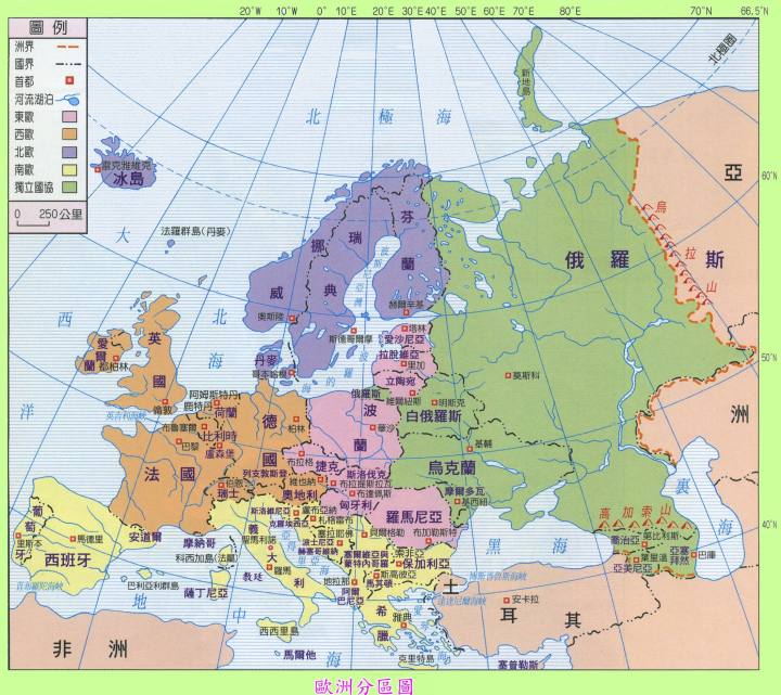 捷克在欧洲的地理位置