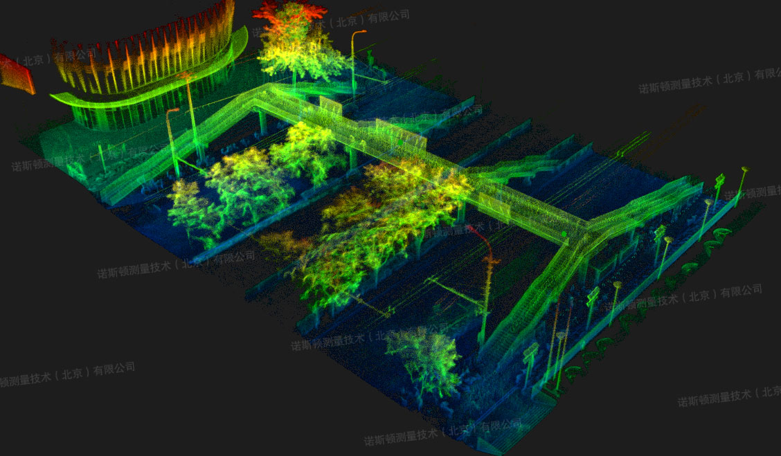 诺斯顿|桥梁建筑三维激光扫描,十分钟生成3d点云模型