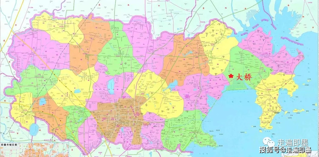 即墨地图大桥村位置大桥村位于鳌山湾大桥滩北岸,王村驻地西南6公里