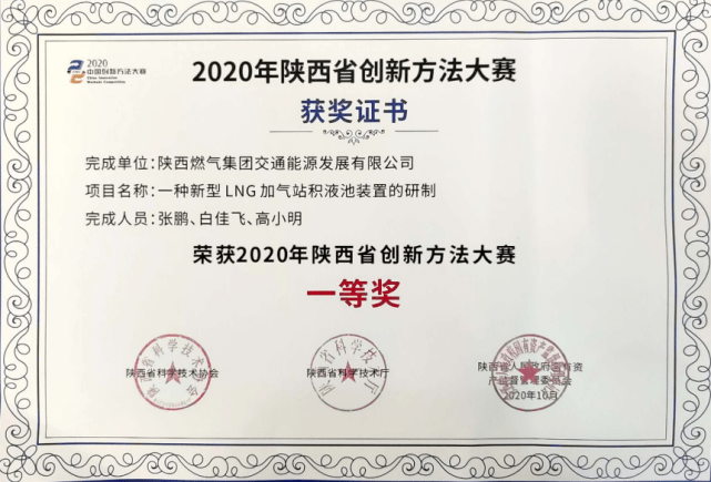 陕西省企业创新达人评选活动候选人高小明