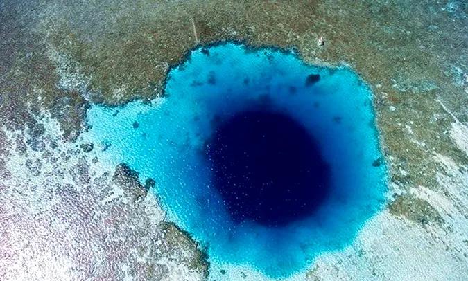 "海洋之眼",大自然的绝美之作,蓝洞是怎么形成的?