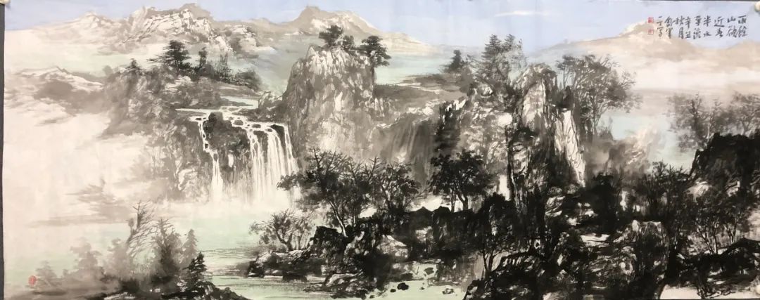 展讯甘竹轩水韵墨章著名山水画家董舒军作品展