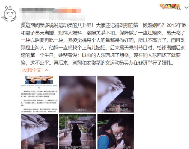 刘翔前妻离婚六年回应假怀孕,葛天表示没骗婚,婚姻只