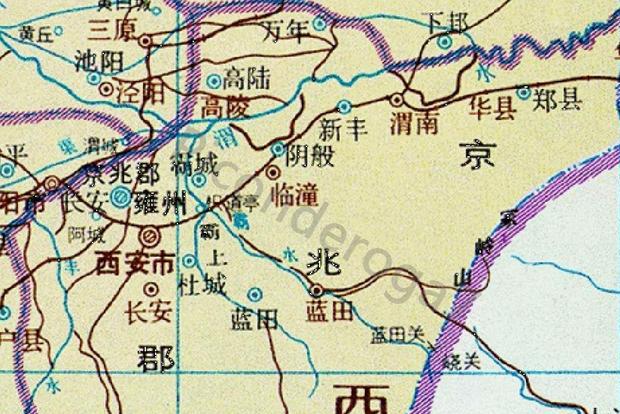 区域无疑是京兆郡,毕竟长安就在这里,京兆郡是汉代三辅之一的京兆尹
