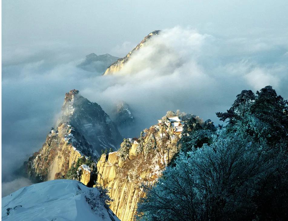 来华山看最美雪景