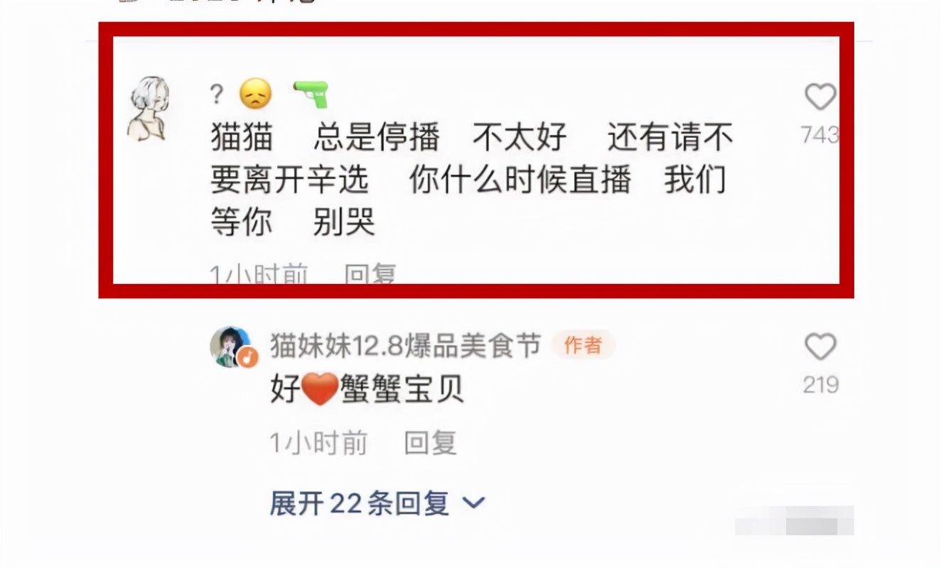 原创辛巴徒弟猫妹妹,直播被临时取消,发视频致歉粉丝,承诺不会离开