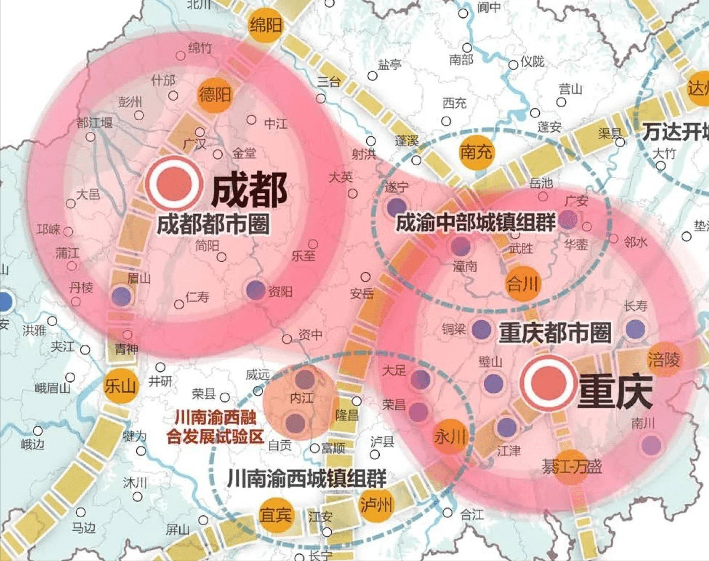 成都都市圈将建4个中心城市形成一主三副的格局实现均衡发展