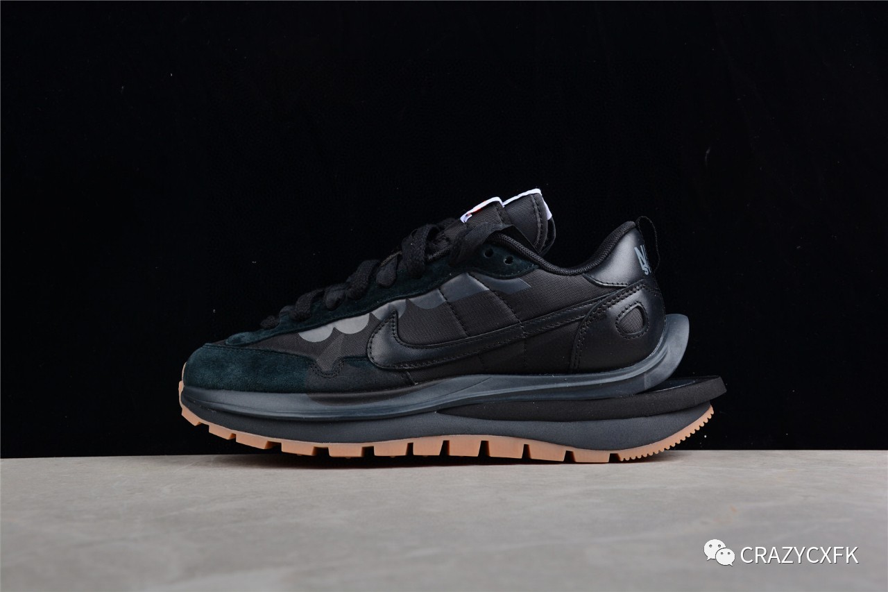 耐克sacaixnikevaporwafflenylonblack黑生胶运动鞋