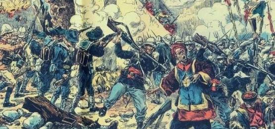 便首次自称为"义和团",并打出"兴清灭洋"的旗帜对抗这些洋教组织