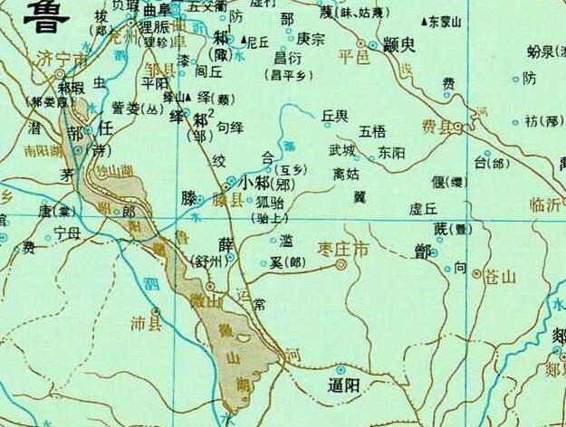 通过地图了解山东省枣庄市的历史变迁