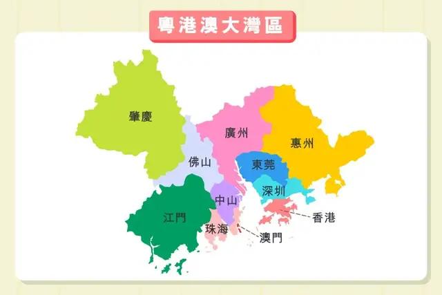 大湾区地图救助香港,帮助香港扑灭疫情,就是在解决大湾区自己的问题