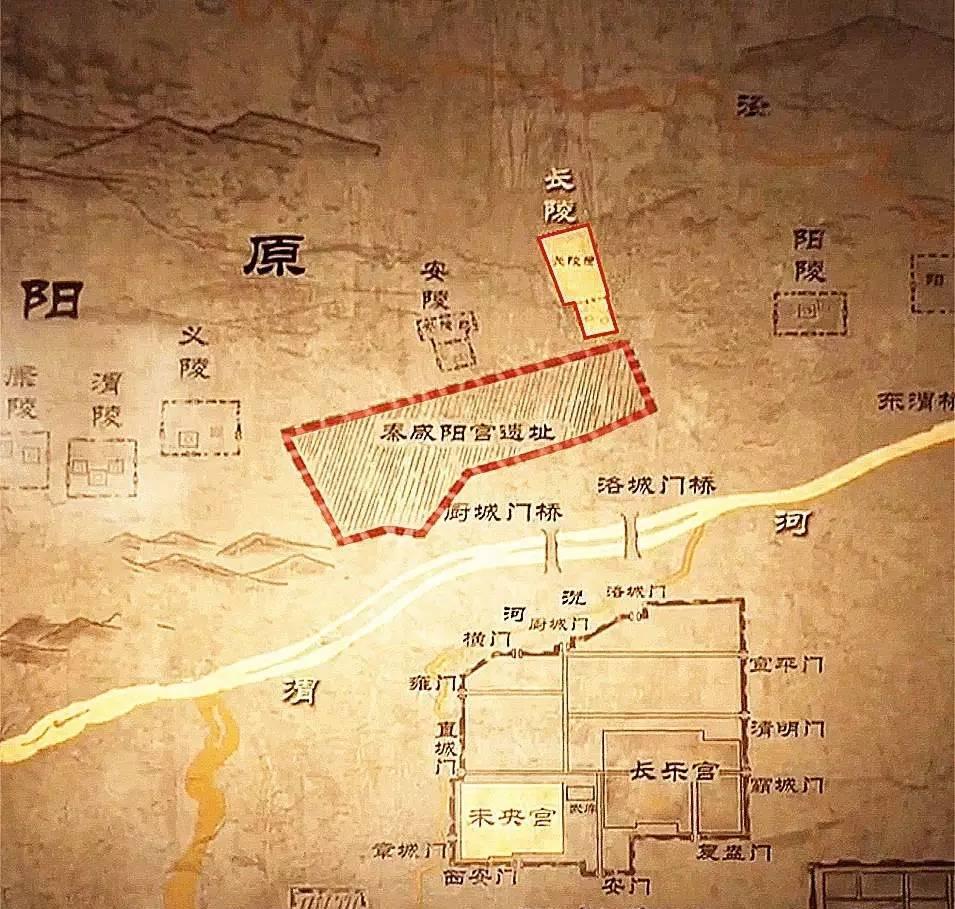 汉朝长安城及未央宫位置图7,前赵皇宫未央宫刘曜成为前赵政权皇帝后