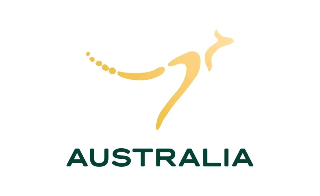 最新公布的"袋鼠版"澳大利亚国家品牌标志是一个由三个boomerang(飞