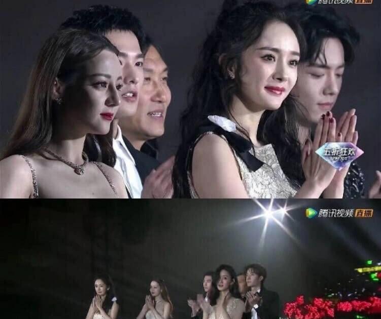 原创星光大赏名场面六位顶流同框杨幂热巴赵丽颖还有杨洋肖战王一博