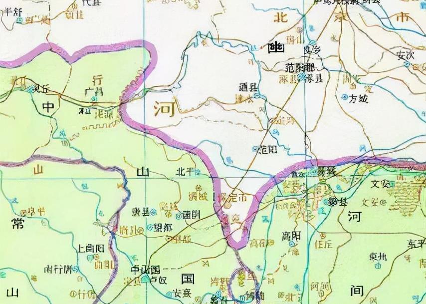 西晋时期的地图2西晋时期的地图1西晋时期,常山郡,中山国,高阳郡归