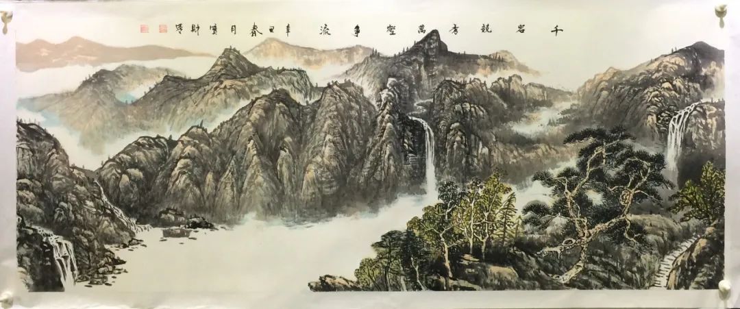 张宝财绘山水神韵作品大气唯美浑然天成诗意盎然出尘脱俗