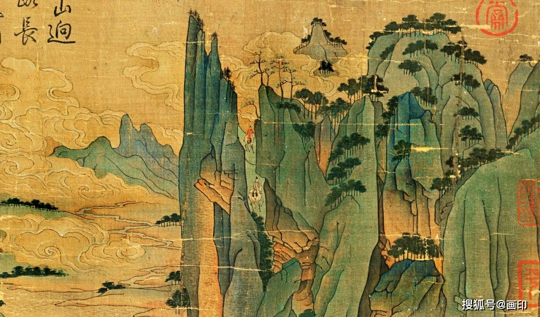 画风巧赡精致,虽"豆人寸马,也能须眉毕现.传世作品有《春山行旅图》