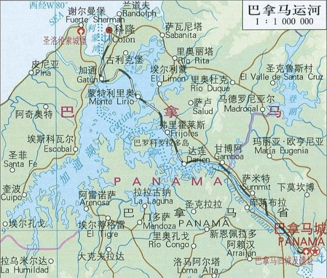 地理"难题:巴拿马运河东西两个出口,各对应哪两个大洋?