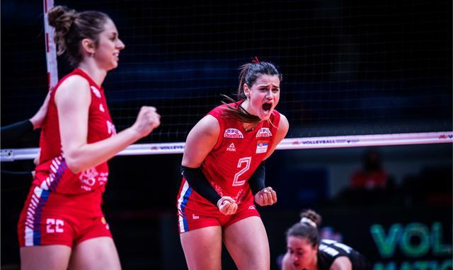 塞尔维亚女排公布第三周14人名单,晋级总决赛仍有悬