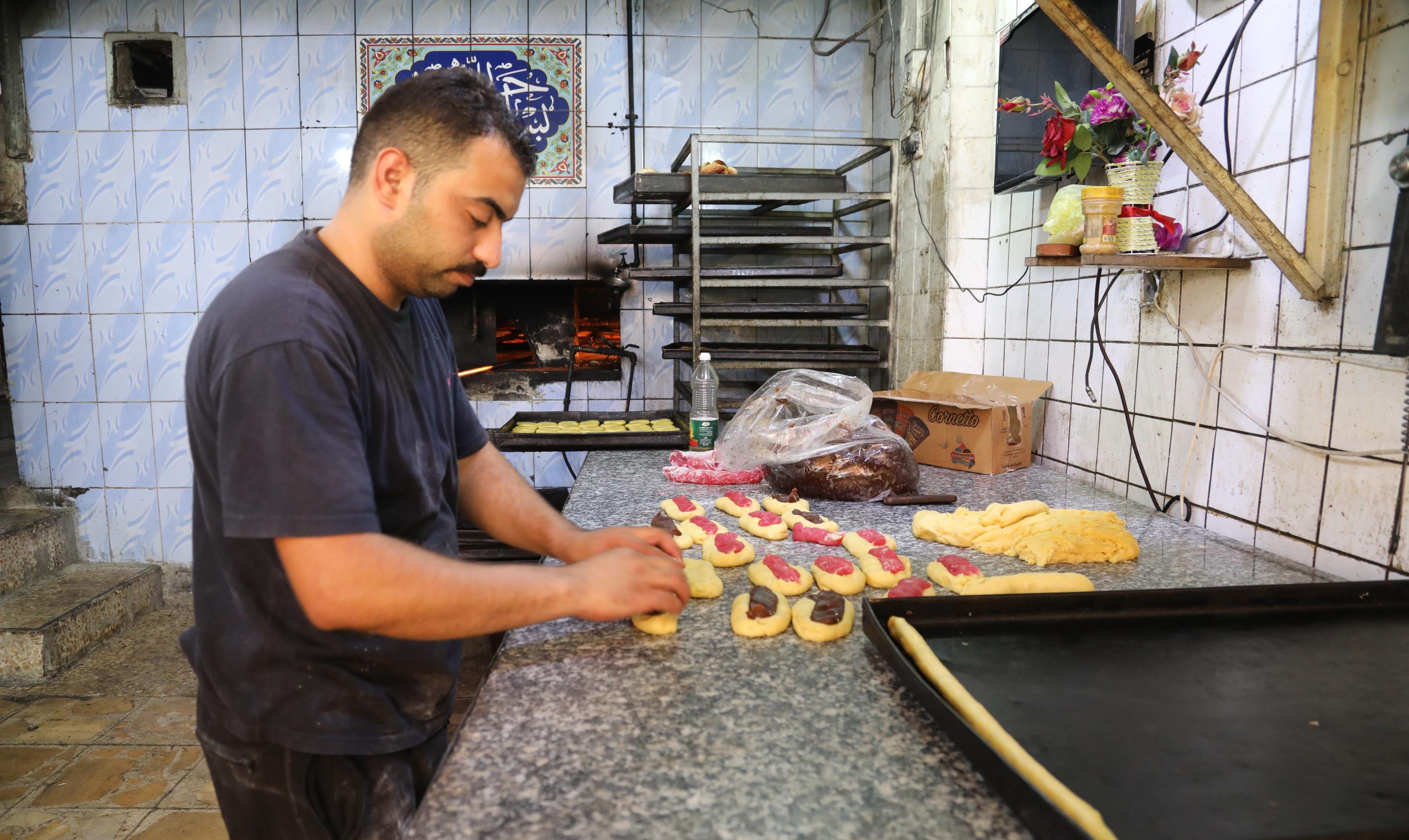 原创迎中秋世界各地传统糕点系列伊拉克传统甜点椰枣馅饼克莱佳