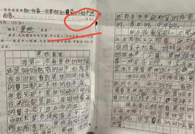 期中考试惊现“骗局”作文，集齐800字，没有抄袭，老师判了零分  考试作文 第7张