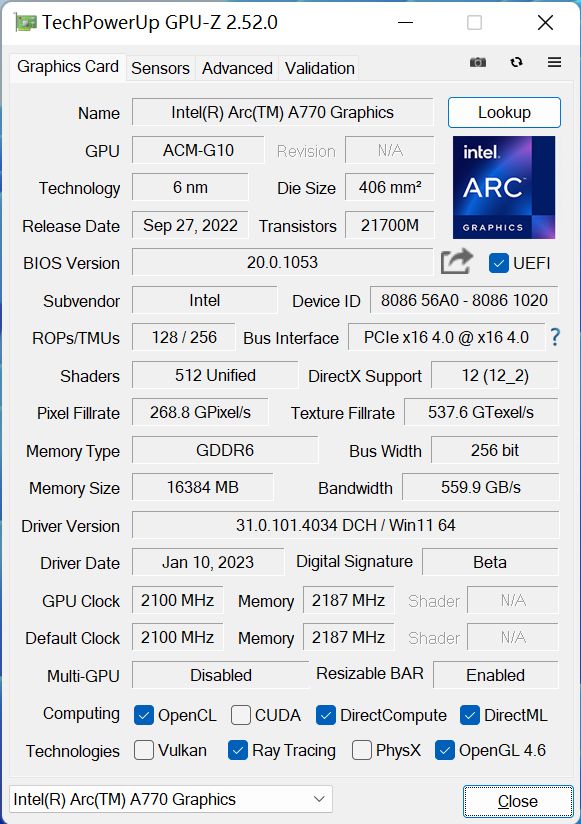 显卡不行红绿厂战将来？新驱动表示若何？Intel ARC A770显卡评测