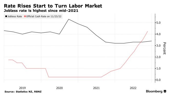 劳动力市场降温 新西兰联储有望放缓加息步伐？
