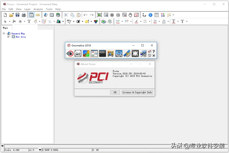 PCI Geomatica 2018软件安拆包和安拆教程 包罗最新版