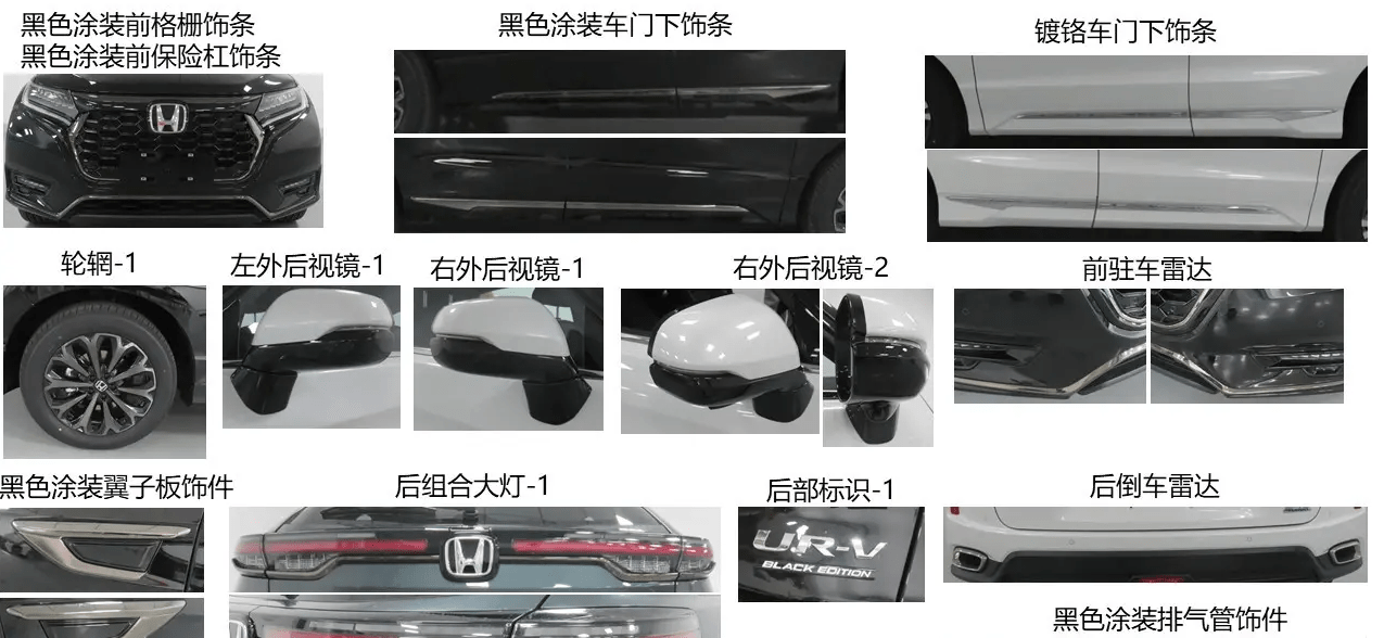 改换全新前脸，新款东风本田UR-V实车曝光，供给1.5T+CVT