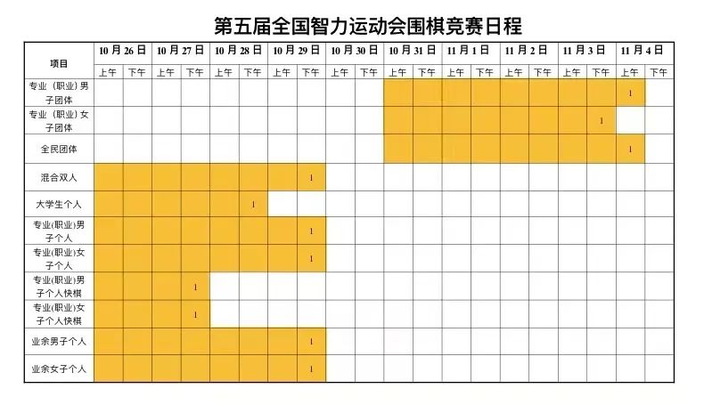 第五届全国智力运动会竞赛日程发布 重庆各项目集训队厉兵秣马忙备战