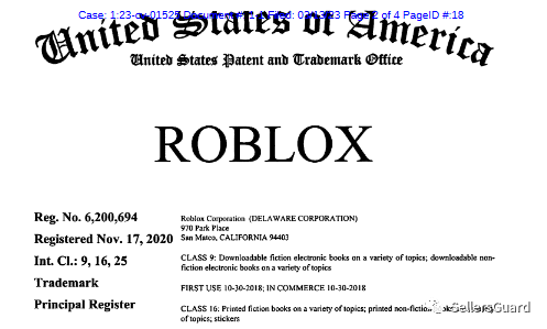 HSP代办署理了热门游戏IP-ROBLOX维权，刚立案！