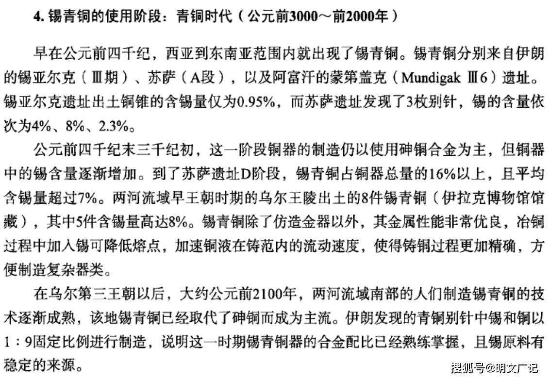 没有铜冶炼遗存的两河流域哪来的青铜时代：冶金术起源于西亚？