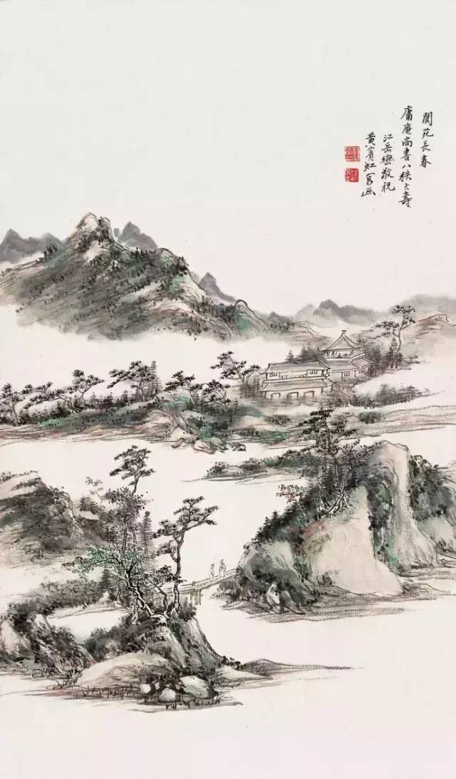 黄宾虹典范山川画高清全集，百看不厌！