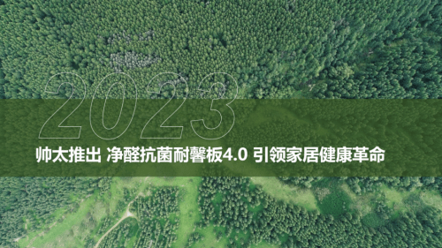 半岛体育app帅太整家开启环保健康新“净”界净醛抗菌耐馨板震撼发布！(图2)