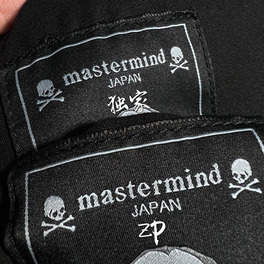 潮牌mmj骷髅头裤子真假细节对比