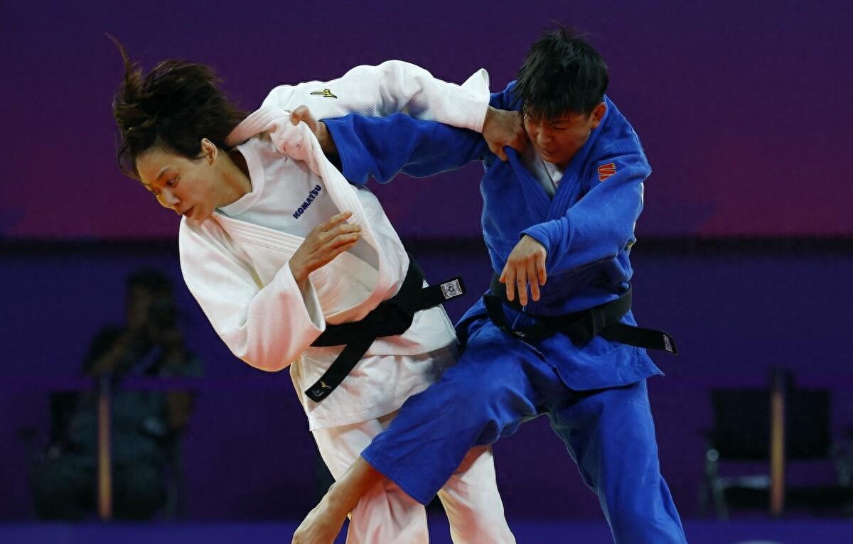 亚运会柔道 女子57公斤级铜牌战 蔡琪失误无缘奖牌