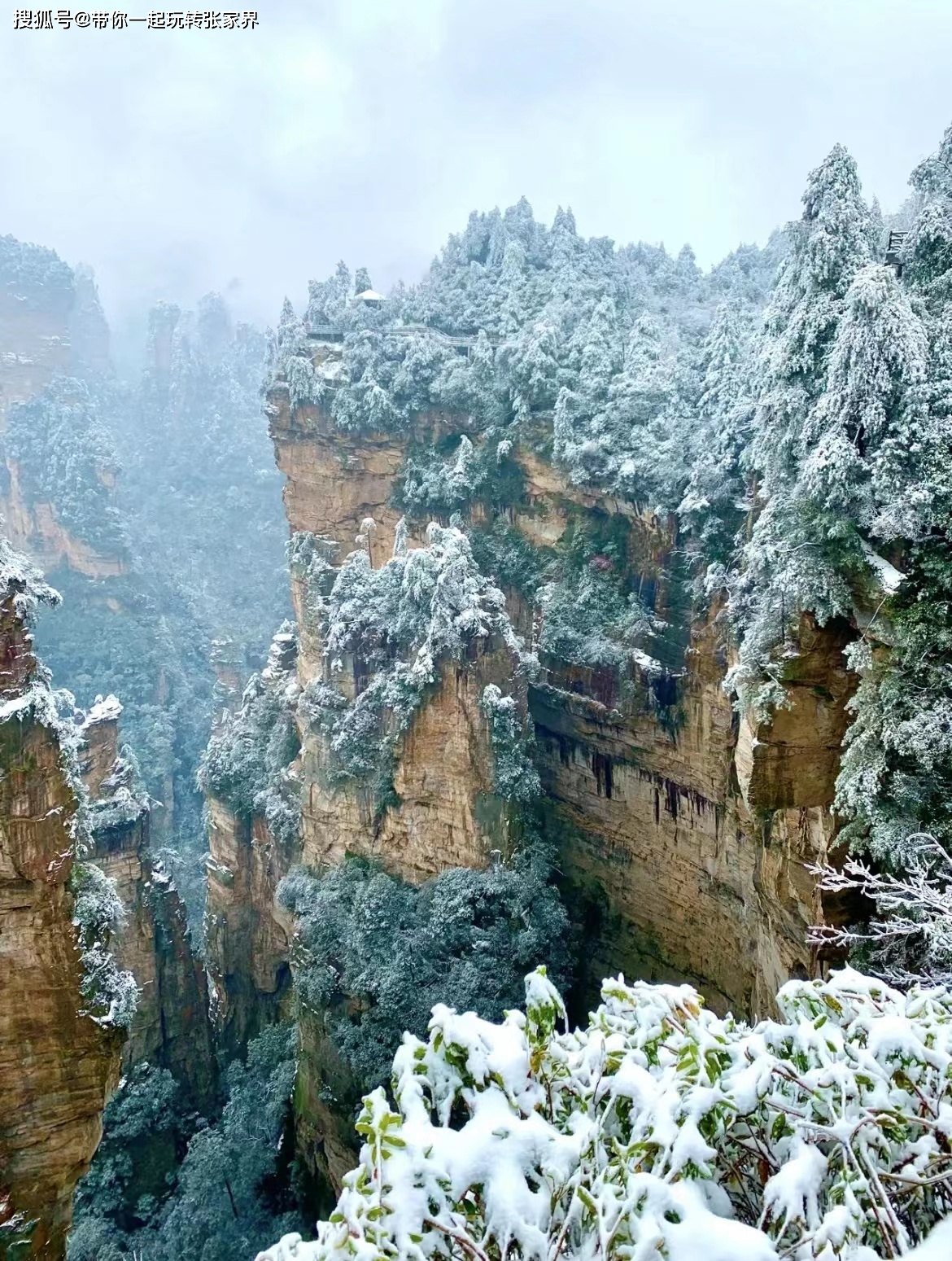 一起去张家界看雪景吧-一份张家界凤凰古城5日游旅游攻略