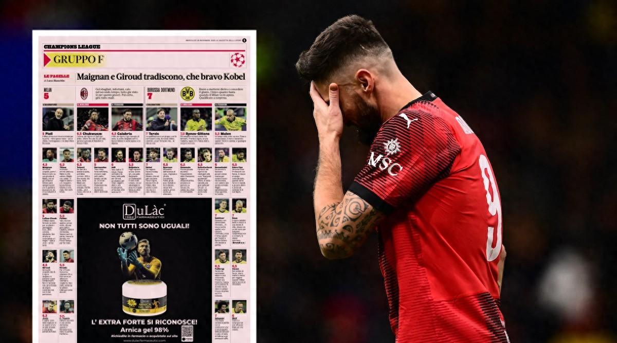 工信部评分米兰：9人不及格皮奥利5分吉鲁等3人45分最差米兰体育- 体育官方网站 世界杯官方指定投注平台