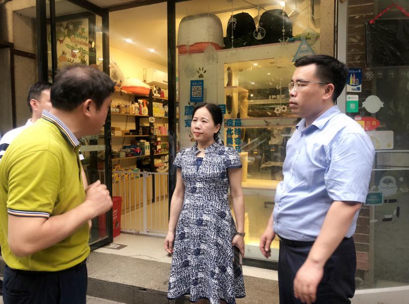黄小燕区长暗访辖区城市管理工作