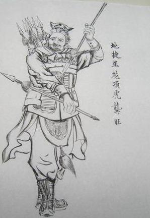 工笔白描-手中握有马良笔,水泊梁山再聚议 手绘一百单