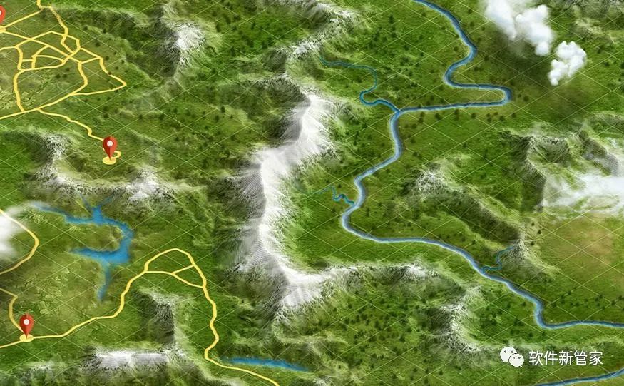 一键三维地形神器,看到效果设计师都激动哭了.