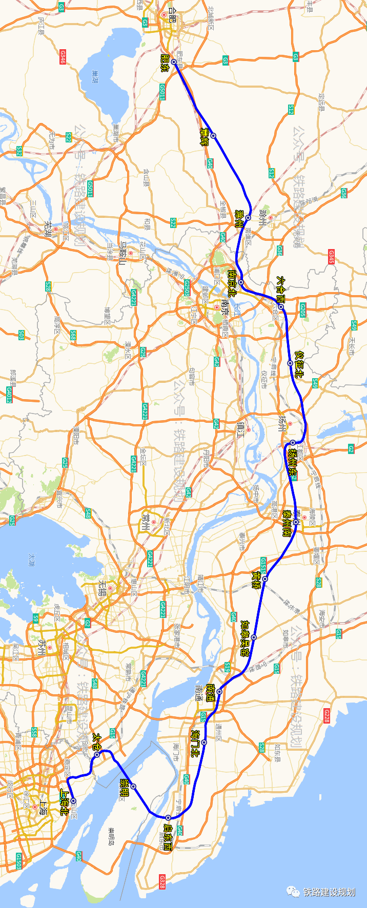 北沿江高铁泰兴黄桥站点明确,可行性研究报告已经通过国铁集团审查